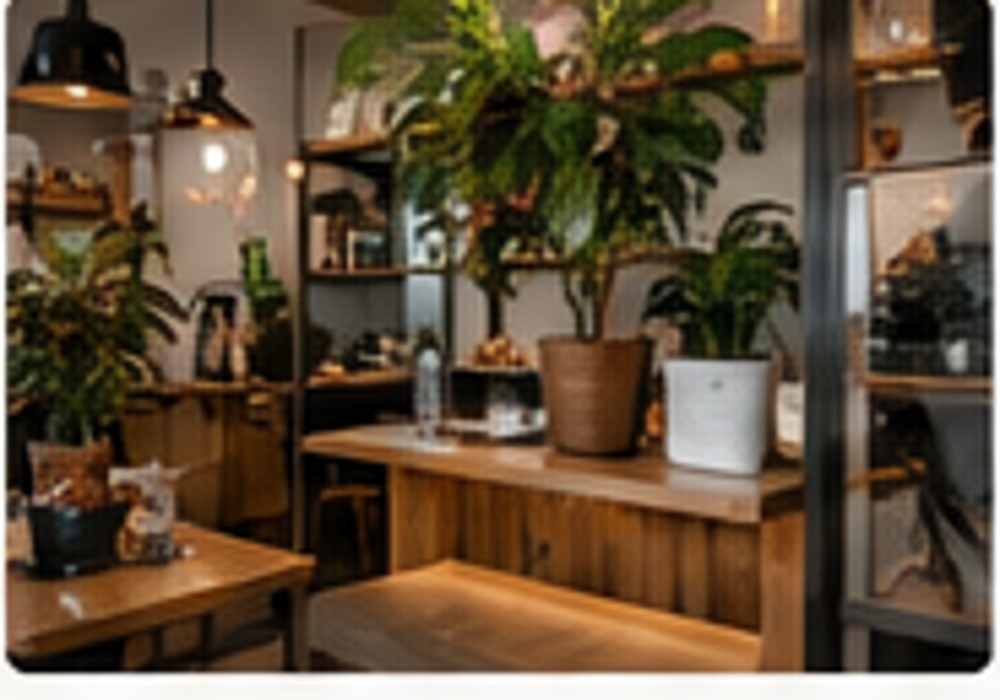 Local café interior